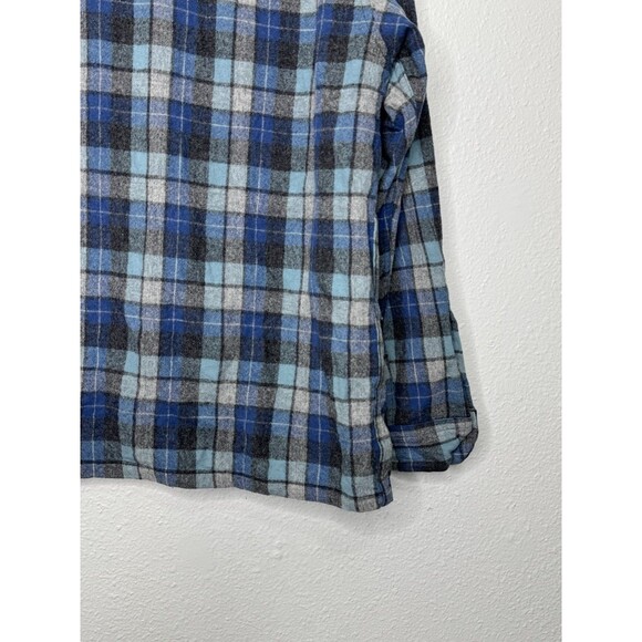 Pendleton Limited Edition Beach Boys Wool Board Shirt Large Blue Plaid *See Pics - Picture 13 of 16